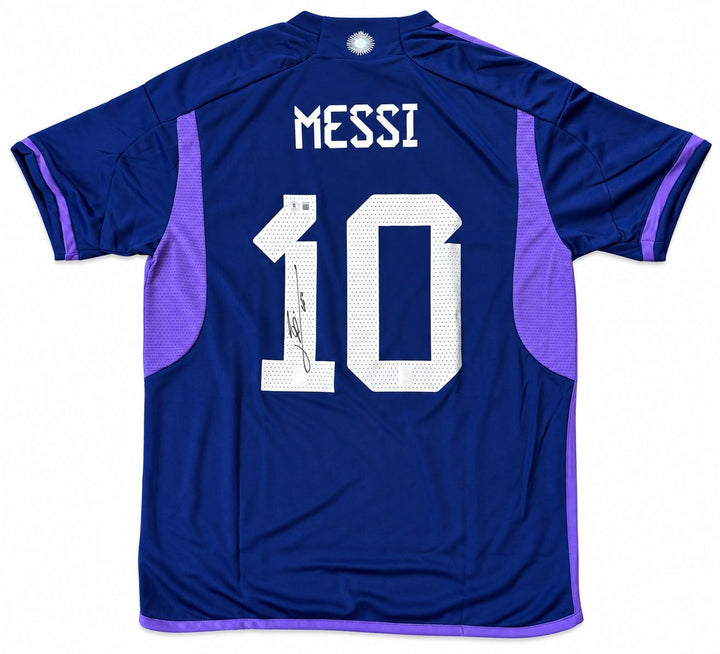 Lionel Messi Signed Argentina 2022/23 Adidas Soccer Jersey BAS