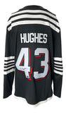 Luke Hughes Signed New Jersey Devils Alternate Reebok Hockey Jersey Fanatics Sports Integrity