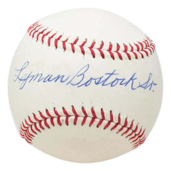 Lyman Bostock Sr. Signed Baseball BAS AA21608 Sports Integrity