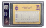 Magic Johnson Signed LA Lakers 1986 Star #5 Trading Card PSA/DNA Gem MT 10 Sports Integrity