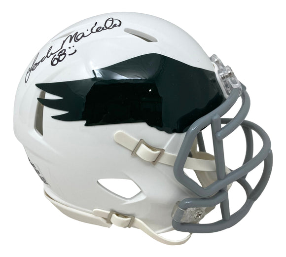 Jordan Mailata Signed Philadelphia Eagles Throwback White Mini Speed Helmet BAS Sports Integrity
