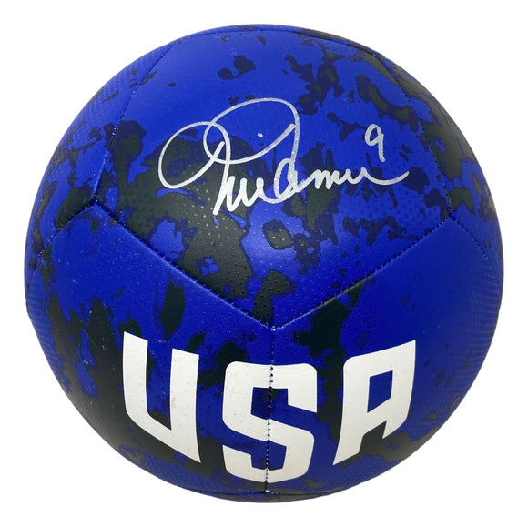 Mia Hamm Signed USA Blue Nike Soccer Ball Steiner CX