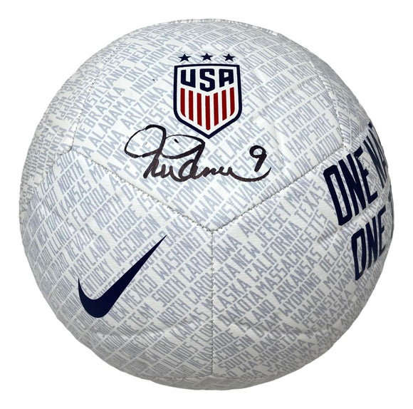 Mia Hamm Signed USA Nike Strike Soccer Ball BAS ITP