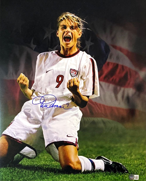 Mia Hamm Signed 16x20 USA Womens Soccer Collage Photo BAS ITP