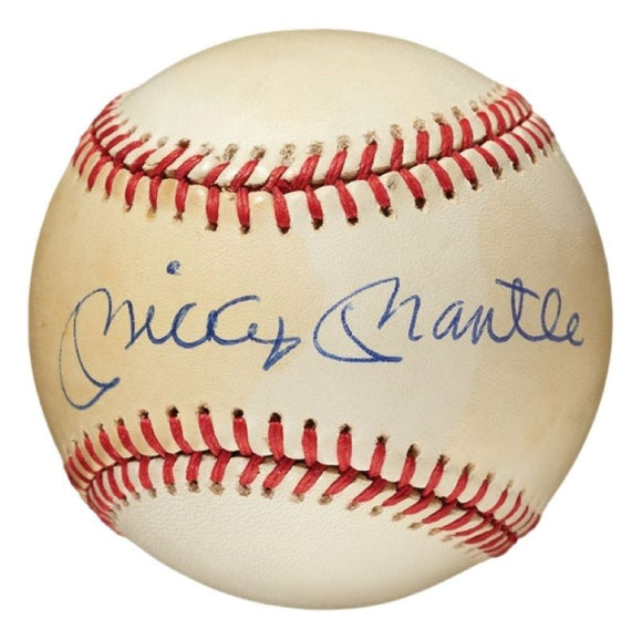 Mickey Mantle New York Yankees Signed Official AL Baseball BAS AD58098