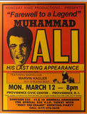 1979 Muhammad Ali Farewell To A Legend Framed Boxing Fight Poster Sports Integrity