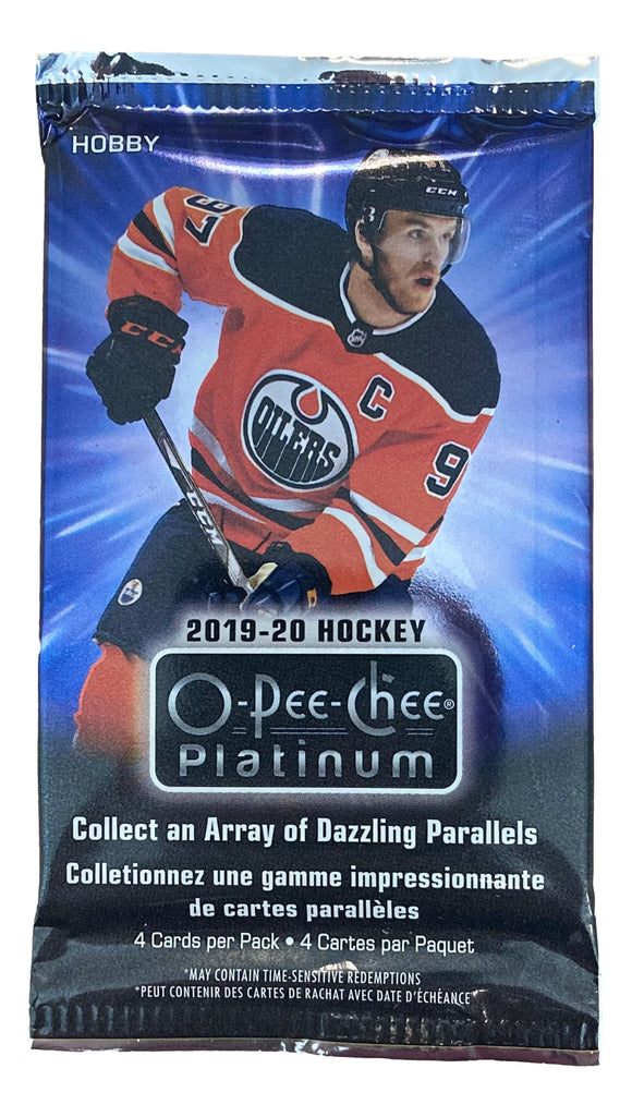 2019-20 O-Pee-Chee Platinum NHL Hockey 4 Card Pack