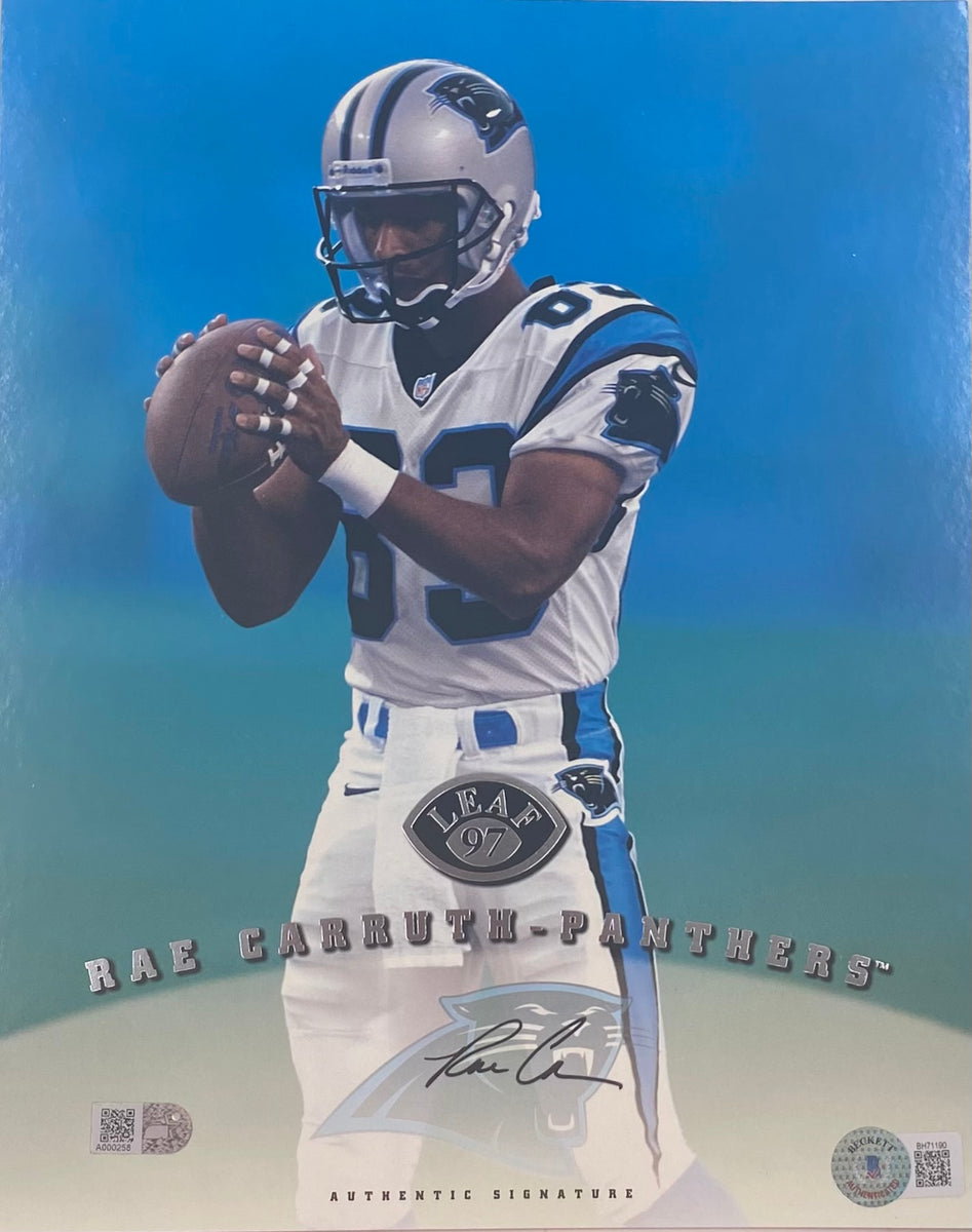 Rae Carruth Signed 8x10 Carolina Panthers 1997 Leaf Trading Card BAS –  Sports Integrity