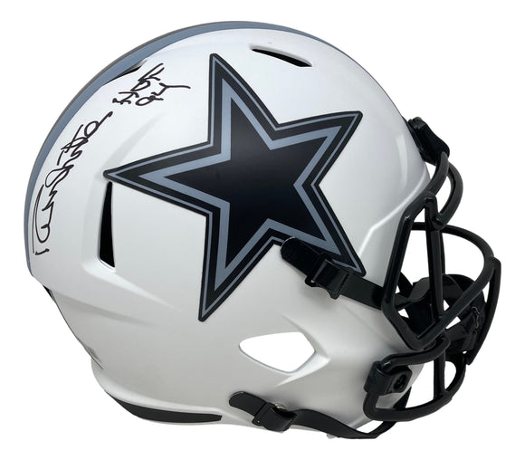 Randy White Signed Cowboys FS Lunar Eclipse Speed Replica Helmet HOF 94 BAS Sports Integrity