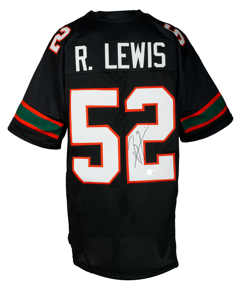 Ray Lewis Signed Custom Black Pro Style Football Jersey BAS ITP – Sports  Integrity
