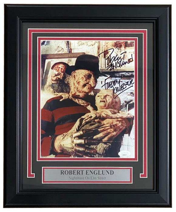 Robert Englund Signed Framed 8x10 A Nightmare On Elm St Photo Freddy Krueger JSA