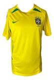 Roberto Carlos Signed Brazil Yellow Nike XL Soccer Jersey BAS