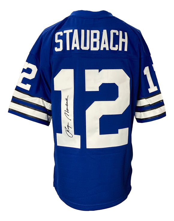 Roger Staubach Signed Dallas Cowboys Mitchell & Ness NFL Legacy Jersey BAS ITP Sports Integrity