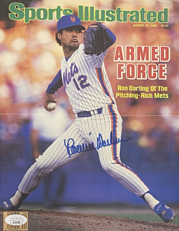 Ron Darling Signed New York Mets SI Magazine Cover Page JSA AL44208 Sports Integrity