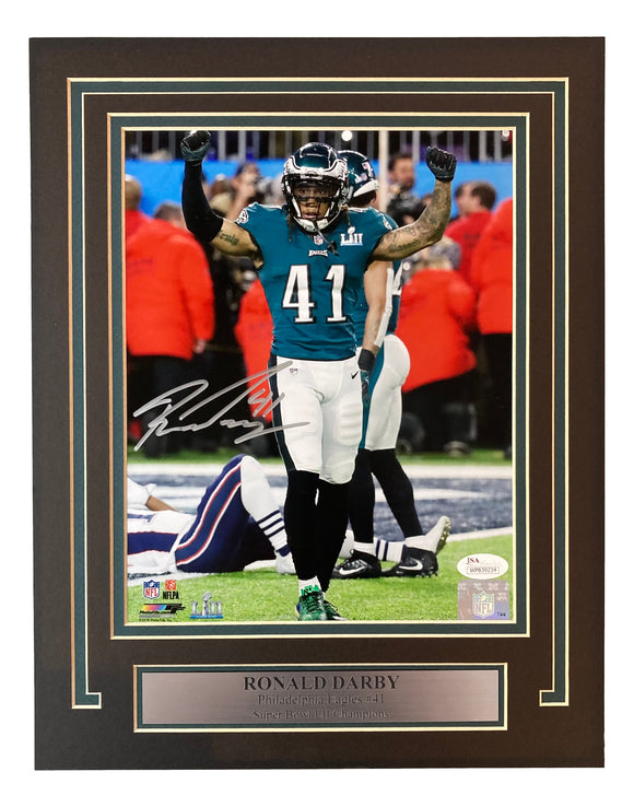 Ronald Darby Signed Matted 8x10 Philadelphia Eagles Photo JSA ITP Sports Integrity