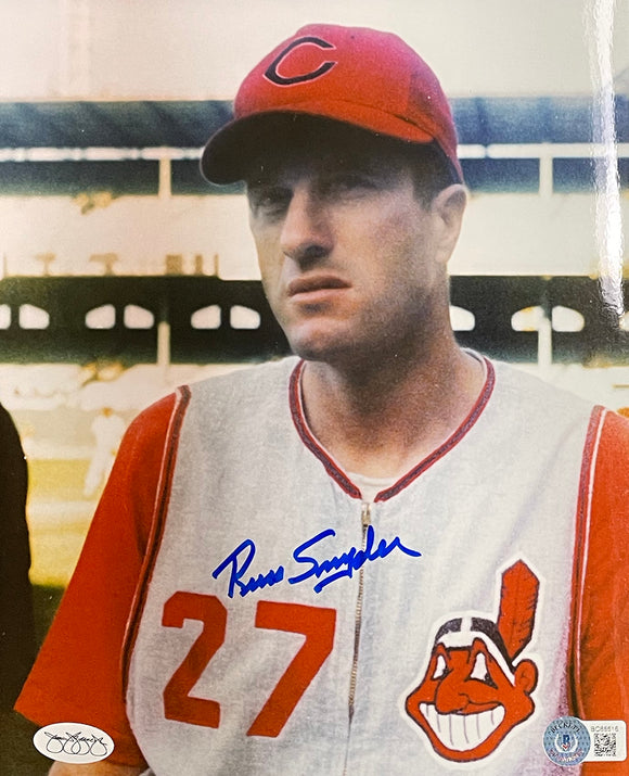 Russ Snyder Cleveland Indians Signed 8x10 Baseball Photo BAS Sports Integrity