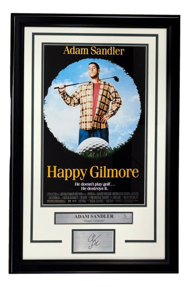Adam Sandler Framed 11x17 Happy Gilmore Photo w/ Laser Engraved Signature