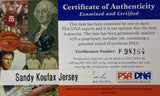 Sandy Koufax Signed Dodgers Authentic M&N Cooperstown Collection Jersey PSA
