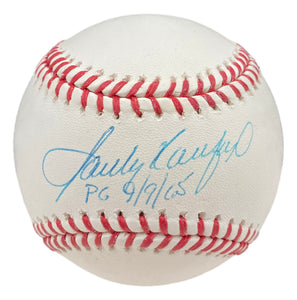 Sandy Koufax Dodgers Signed Official MLB Baseball PG 9/9/65 Steiner+MLB Sports Integrity
