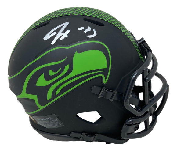 Jaxon Smith-Njigba Signed Seattle Seahawks Eclipse Mini Speed Helmet JSA Sports Integrity