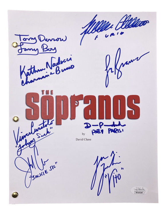 The Sopranos (8) Cast Signed Pilot Script 2 Lorraine Bracco & Others JSA Sports Integrity