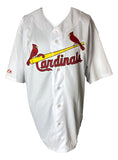 AS-IS Stan Musial Signed St. Louis Cardinals Majestic Baseball Jersey PSA