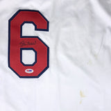 AS-IS Stan Musial Signed St. Louis Cardinals Majestic Baseball Jersey PSA