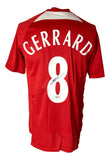 Steven Gerrard Liverpool Signed Red Soccer Jersey BAS