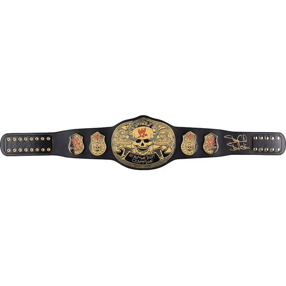 Stone Cold Steve Austin Signed WWE Smoking Skull Replica Championship Belt