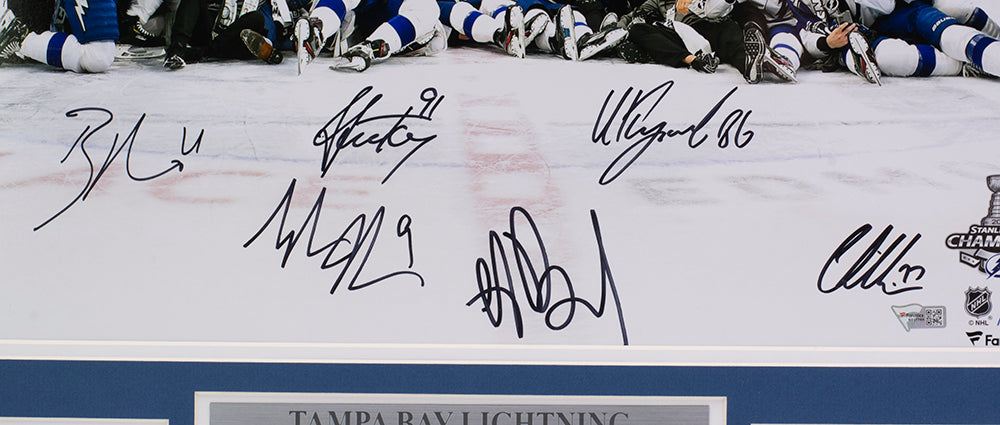Shop Tampa Bay Lightning Victor Hedman 2021 Stanley Cup Champions Signed  Deluxe Framed 2021 Stanley Cup Champions 16 x 20 Raising Cup Photograph