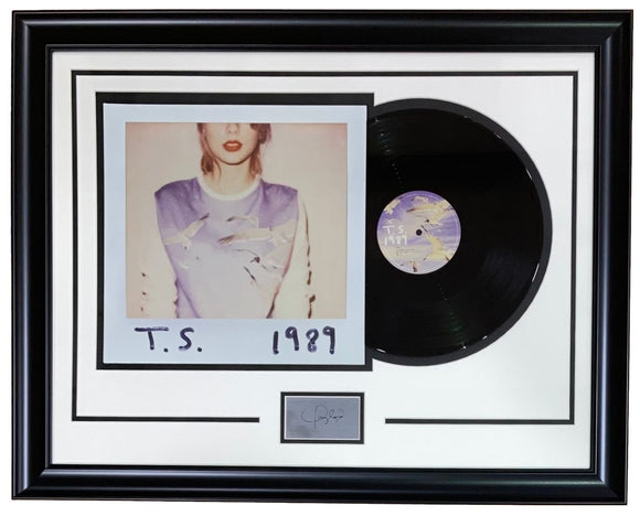 Taylor Swift Framed 1989 Vinyl Record w/ Laser Engraved Signature