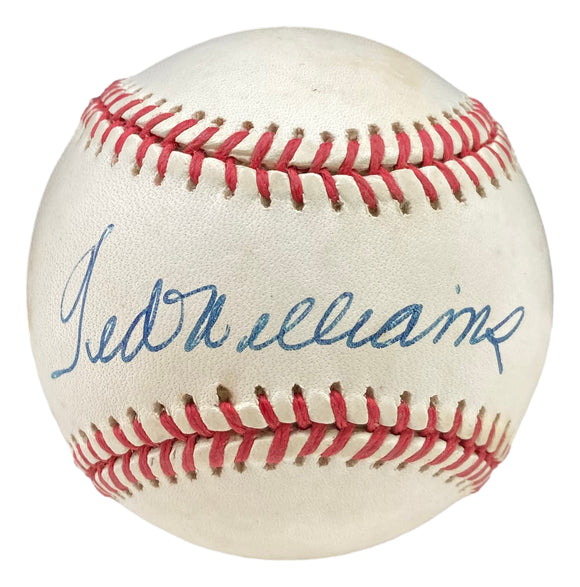 Ted Williams Red Sox Signed Official American League Baseball BAS AB45974 Sports Integrity