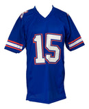Tim Tebow Signed Custom Blue College Football Jersey JSA ITP Sports Integrity