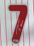 Trea Turner Signed Framed Philadelphia Phillies Nike Limited Baseball Jersey BAS