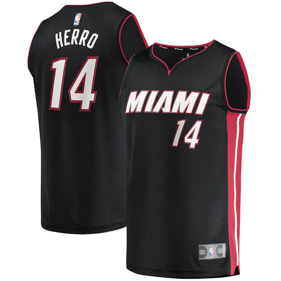 Tyler Herro Miami Heat Black Fanatics Basketball Jersey Sports Integrity
