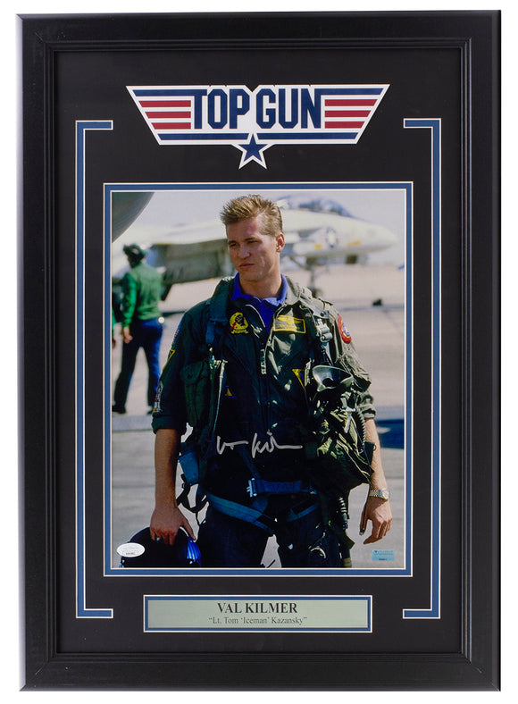 Val Kilmer Signed Framed 11x14 Top Gun Photo JSA Sports Integrity