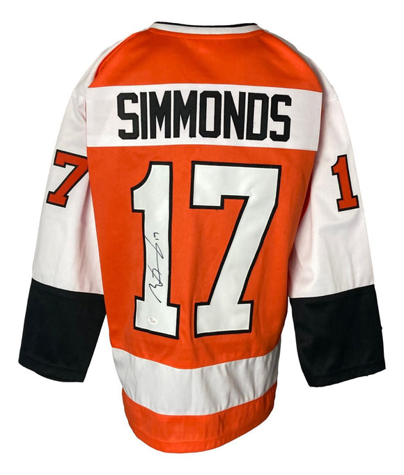 Wayne Simmonds Philadelphia Signed Orange Hockey Jersey JSA