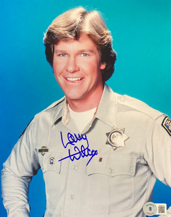 Larry Wilcox Signed 8x10 CHIPS Photo BAS ITP Sports Integrity