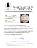 Willie Mays Monte Irvin Dual Signed Giants Baseball BAS LOA AA05920 Sports Integrity