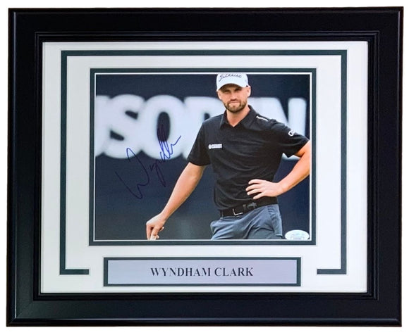 Wyndham Clark Signed Framed 8x10 PGA Golf Photo JSA