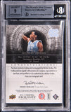 2013-14 UD Exquisite Signatures Green Michael Jordan #1 Auto 4/4 UNC BGS 9 Mint
