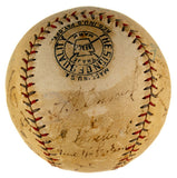 Babe Ruth Lou Gehrig Mantle Signed 1928 Yankees Team Signed AL Baseball JSA LOA