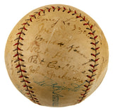 Babe Ruth Lou Gehrig Mantle Signed 1928 Yankees Team Signed AL Baseball JSA LOA