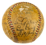 Babe Ruth Lou Gehrig Signed 1934 Yankees Team Signed AL Baseball JSA LOA