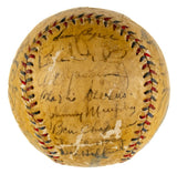 Babe Ruth Lou Gehrig Signed 1934 Yankees Team Signed AL Baseball JSA LOA