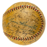 Babe Ruth Lou Gehrig Signed 1934 Yankees Team Signed AL Baseball JSA LOA