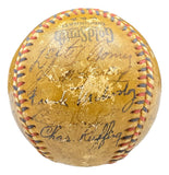 1937 NY Yankees Signed Official League Baseball Gehrig & 21 Others JSA Z28783