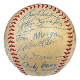 1955-56 Yankees (21) Signed Official AL Baseball Martin Berra & More PSA+BAS LOA