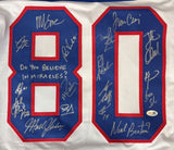 1980 USA Hockey (17) Signed White Olympic Hockey Jersey Do You Believe JSA QR