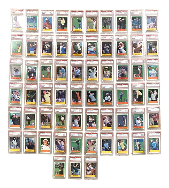 1981 Donruss PGA Golf Complete Set PSA/DNA NM-8 Trading Cards Jack Nicklaus RC